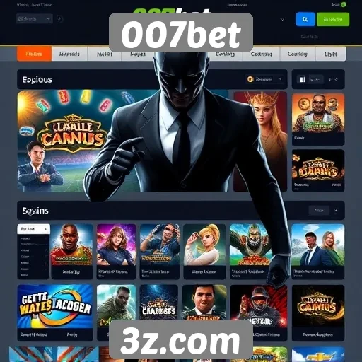 Plataforma de jogos 007bet oferece diverse opções de entretenimento